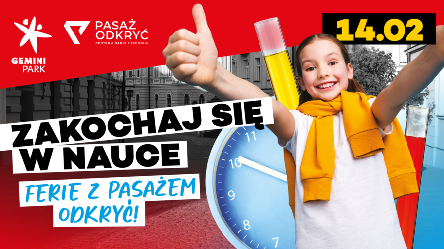 Plakat "Ferii w Gemini Park"